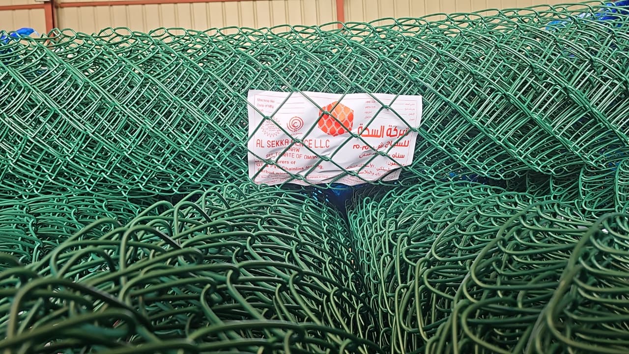 Green PVC Chainlink Fence