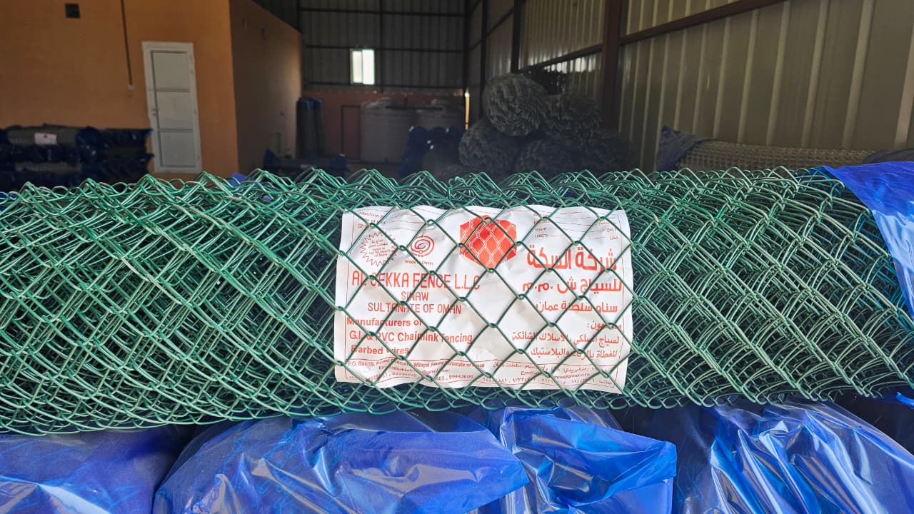 Green PVC Chainlink Fence