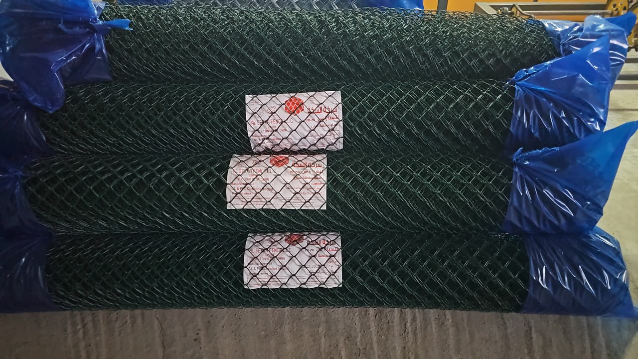 Green PVC Chainlink Fence